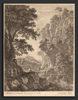 Herman van Swanevelt (Dutch, c. 1600 - 1655), The Large Cascade, etching