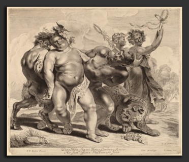 Jonas Suyderhoff after Sir Peter Paul Rubens (Dutch, c. 1613 - 1686), Drunkenness of Bacchus,