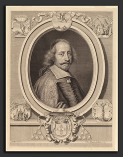 Peter Ludwig van Schuppen after Pierre Mignard I (Flemish, 1627 - 1702), Cardinal Jules Mazarin,