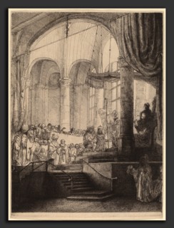 Rembrandt van Rijn (Dutch, 1606 - 1669), Medea, or the Marriage of Jason and Creusa, 1648, etching,