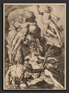 Jacob Matham after Hendrik Goltzius (Dutch, 1571 - 1631), The Four Elements, probably 1588,