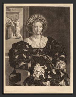 Pieter Holsteyn II after Correggio after Parmigianino (Dutch, c. 1614 - 1673), Isabella d'Este,