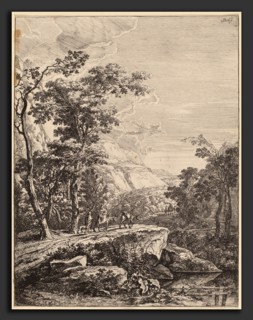 Jan Both (Dutch, 1615-1618 - 1652), The Woman on the Hinny, etching