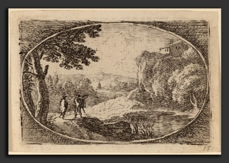 Herman van Swanevelt (Dutch, c. 1600 - 1655), The House on the Rock, etching