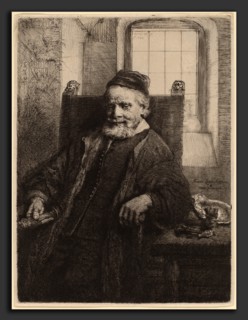 Rembrandt van Rijn (Dutch, 1606 - 1669), Jan Lutma, 1656, etching, drypoint and burin