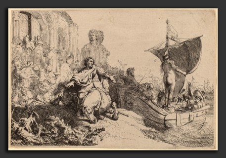 Rembrandt van Rijn (Dutch, 1606 - 1669), The Ship of Fortune, 1633, etching