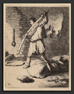 Rembrandt van Rijn and Studio of Rembrandt van Rijn, Beheading of John the Baptist, c. 1627,