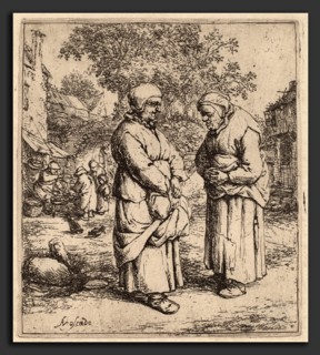 Adriaen van Ostade (Dutch, 1610 - 1685), Two Gossips, probably 1642, etching on laid paper