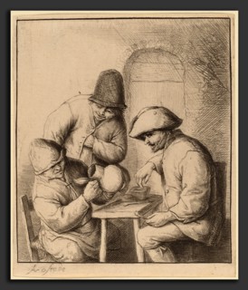 Adriaen van Ostade (Dutch, 1610 - 1685), The Empty Jug, probably 1653, etching