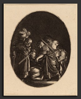 Hendrik Goudt after Adam Elsheimer (Dutch, 1585 - 1648), Beheading of Saint John the Baptist,