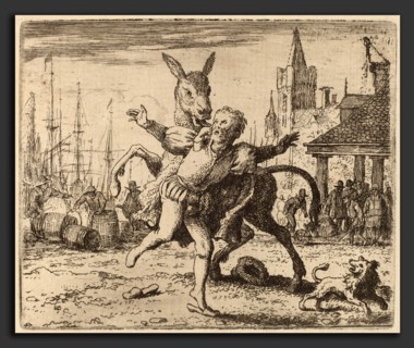 Allart van Everdingen (Dutch, 1621 - 1675), The Ass and the Hound, probably c. 1645-1656, etching