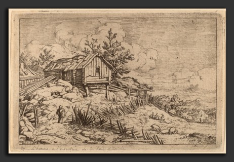 Allart van Everdingen (Dutch, 1621 - 1675), Man near Entry of a Ruinous Hedge, probably c.