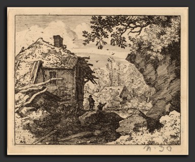 Allart van Everdingen (Dutch, 1621 - 1675), Straw Hut Seen from Behind, probably c. 1645-1656,