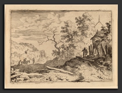 Allart van Everdingen (Dutch, 1621 - 1675), Hut with the Remains of a Hedge, probably c. 1645-1656,
