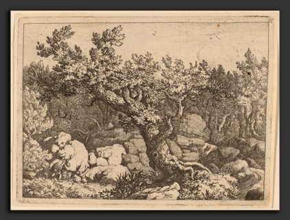 Allart van Everdingen (Dutch, 1621 - 1675), Sportsman near a Large Tree, probably c. 1645-1656,