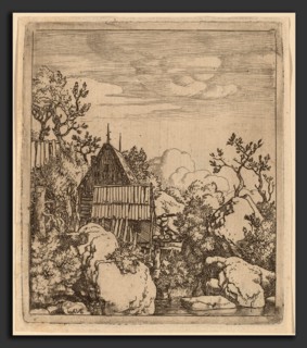 Allart van Everdingen (Dutch, 1621 - 1675), Man on a Small Wooden Bridge, probably c. 1645-1656,