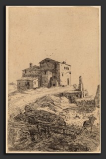 Bartholomeus Breenbergh (Dutch, probably 1599 - 1657), The Inn near Prima Porta, etching