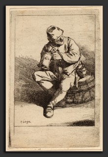 Cornelis Bega (Dutch, 1631-1632 - 1664), The Drinker, etching