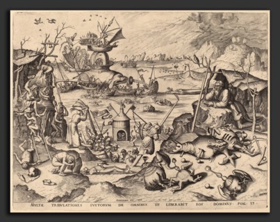Netherlandish 16th Century after Hieronymus Bosch, Hieronymus Cock (publisher), The Temptation of