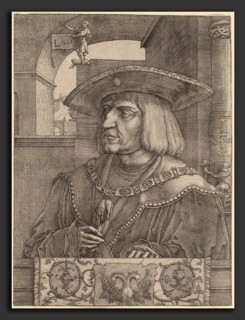 Lucas van Leyden (Netherlandish, 1489-1494 - 1533), Emperor Maximilian I, 1520, engraving and