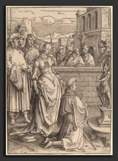 Lucas van Leyden (Netherlandish, 1489-1494 - 1533), Solomon's Idolatry, c. 1512, woodcut