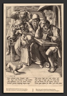Workshop of Hendrik Goltzius after Karel van Mander I (Dutch, 17th century), When Your Purse Is