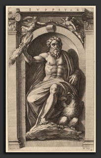 Hendrik Goltzius after Polidoro da Caravaggio (Dutch, 1558 - 1617), Jupiter, probably 1592,