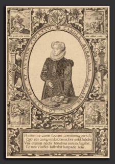 Hendrik Goltzius (Dutch, 1558 - 1617), Charlotte of Bourbon, 1581, engraving