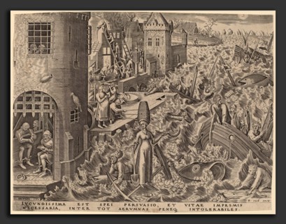 Attributed to Philip Galle after Pieter Bruegel the Elder (Flemish, 1537 - 1612), Hope, published