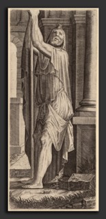 Lambert Suavius (Flemish, c. 1510 - 1567), Saint Matthias (?), engraving