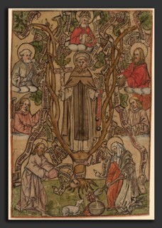 Master S (Flemish, active 1505-1520), Saint Dominic, engraving