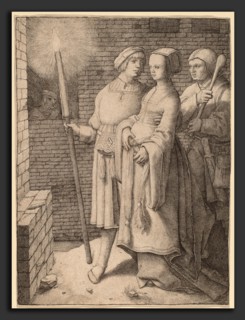 Lucas van Leyden (Netherlandish, 1489-1494 - 1533), The Man with the Torch and a Woman Followed by