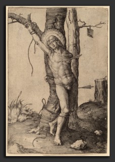 Lucas van Leyden (Netherlandish, 1489-1494 - 1533), Saint Sebastian, c. 1510, engraving
