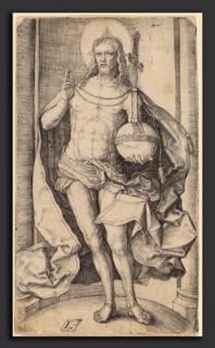 Lucas van Leyden (Netherlandish, 1489-1494 - 1533), The Savior Standing with the Globe and Cross in