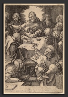 Lucas van Leyden (Netherlandish, 1489-1494 - 1533), The Last Supper, 1521, engraving