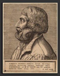 Pieter van der Heyden (Flemish, active c. 1551-1572), Albrecht Durer, after 1527, engraving
