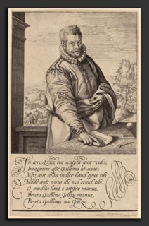 Hendrik Goltzius (Dutch, 1558 - 1617), Philip Galle, 1582, engraving on laid paper