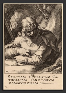 Hendrik Goltzius (Dutch, 1558 - 1617), Saint James the Lesser, probably 1589, engraving