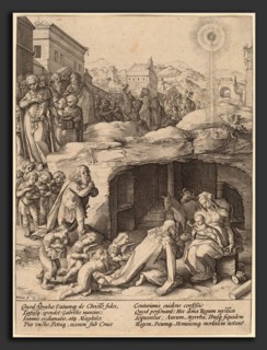 Hendrik Goltzius (Dutch, 1558 - 1617), The Adoration of the Magi, c. 1586, engraving