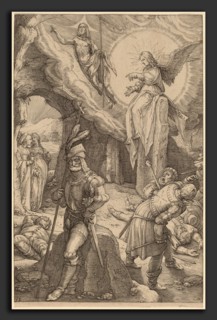 Hendrik Goltzius (Dutch, 1558 - 1617), The Resurrection, 1596, engraving