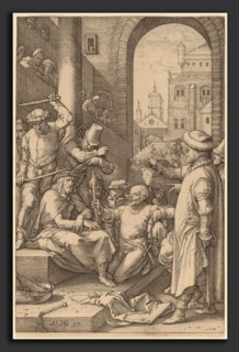 Hendrik Goltzius (Dutch, 1558 - 1617), Christ Crowned with Thorns, 1597, engraving