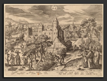 Adriaen Collaert after Hans Bol (Flemish, c. 1560 - 1618), The Parable of the Fig Tree (Libra),