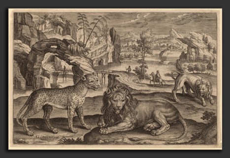 Adriaen Collaert (Flemish, c. 1560 - 1618), Animalium Quadrupedum, engraving