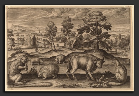 Adriaen Collaert (Flemish, c. 1560 - 1618), Animalium Quadrupedum, engraving