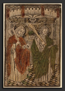 Attributed to Master d (Netherlandish, active c. 1450-1465), Saint Matthias and Saint Jude with