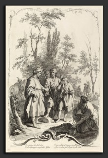 Joseph Wagner (publisher) after Giuseppe Zocchi (German, 1706 - 1780), Joseph and His Brothers, c.