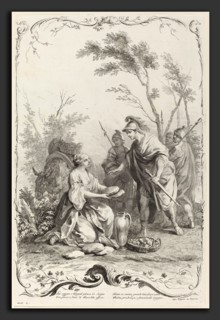 Joseph Wagner (publisher) after Jacopo Amigoni (German, 1706 - 1780), David and Abigail, c. 1745,