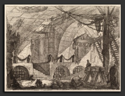 Giovanni Battista Piranesi (Italian, 1720 - 1778), The Sawhorse, published 1750-1758, etching,