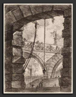 Giovanni Battista Piranesi (Italian, 1720 - 1778), The Grand Piazza, published 1750-1758, etching,