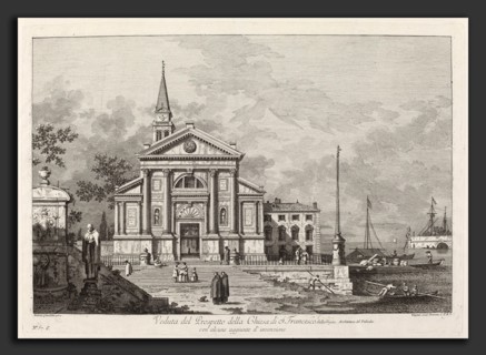 Joseph Wagner after Canaletto (German, 1706 - 1780), Veduta del Prospetto della Chiesa del S.